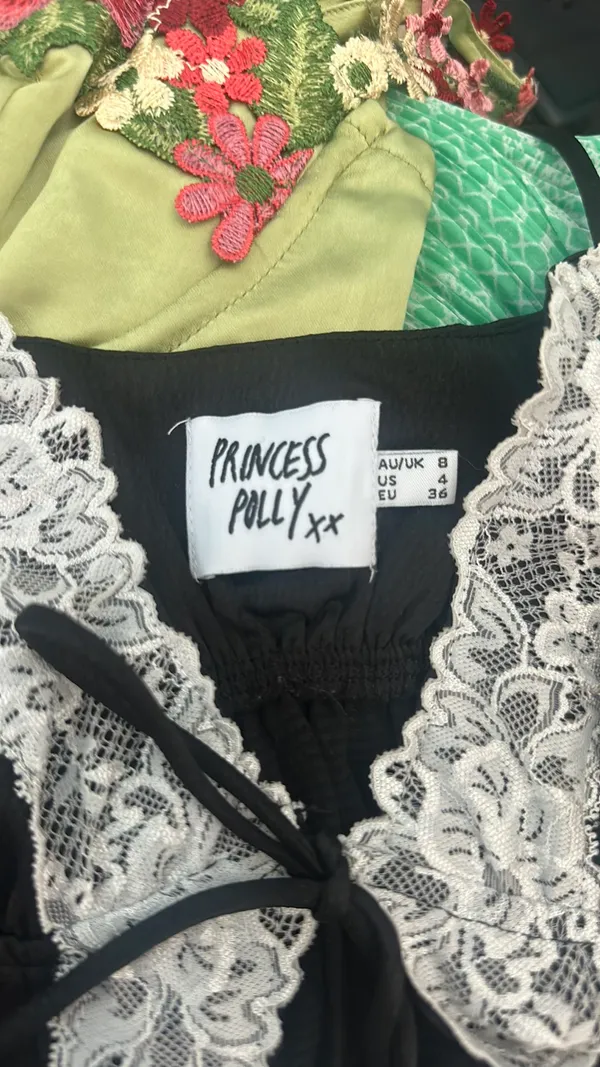 Princess Polly Arizone Lace Cami Black - Image 3