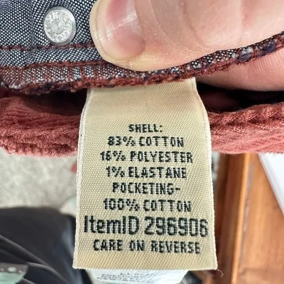 L.L. Bean Corduroy Pants Rust Orange Straight‎ Leg Casual Womens Size 4 Casual - Image 11