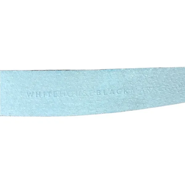 White House | Black Market Tan Animal print Leather Belt Silver Buckle Small - Image 5