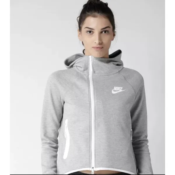 Nike | Tech Fleece Full Zip Hoodie in Grey Size Small Cotton Blend 930757-063 - Image 2
