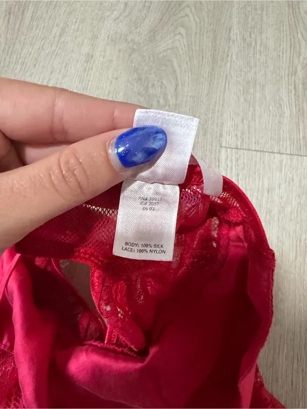 Vintage 2003 Victorias Secret Red Babydoll Slip - Image 3