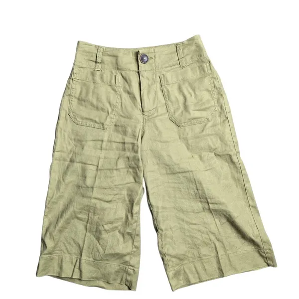 Anthropologie Maeve The‎ Colette Longline Linen Blend Shorts Size: 25 - Image 2