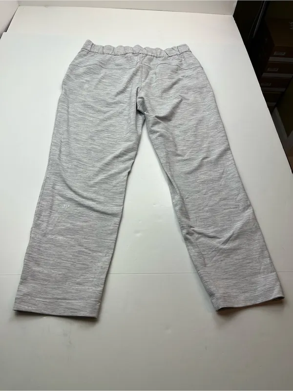 Lululemon On The Fly Pant *27" Womens 8‎ Grey White Athletic Athleisure W5BVFS - Image 12