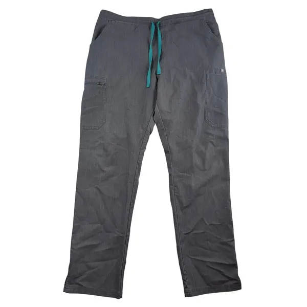 Figs L Large High Waist Yola Skinny‎ Straight Leg Scrub Pants Graphite Gray - Image 2