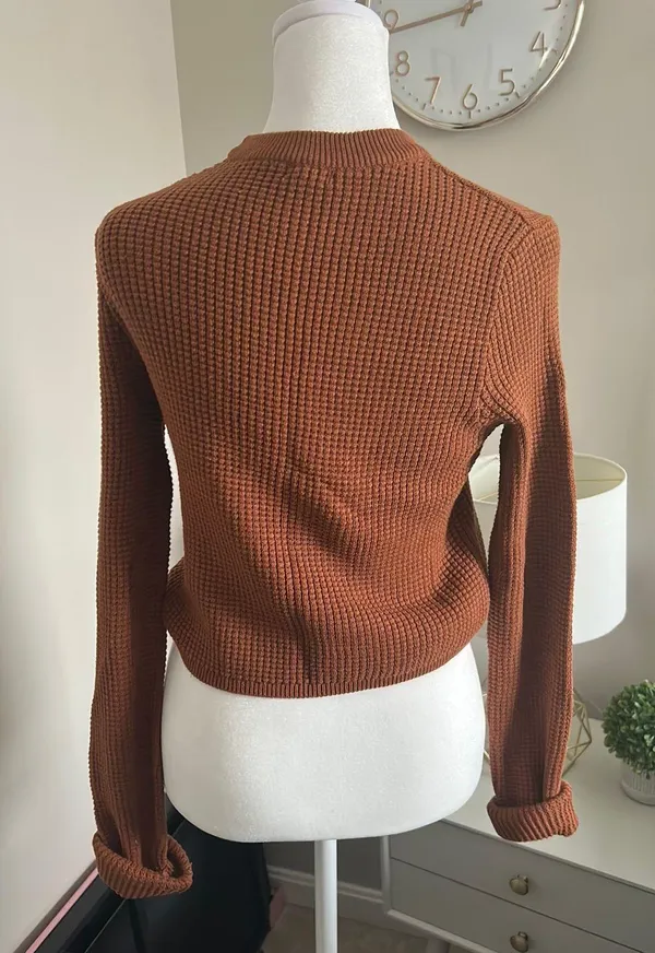 Cropped Sweater Rust - Image 2
