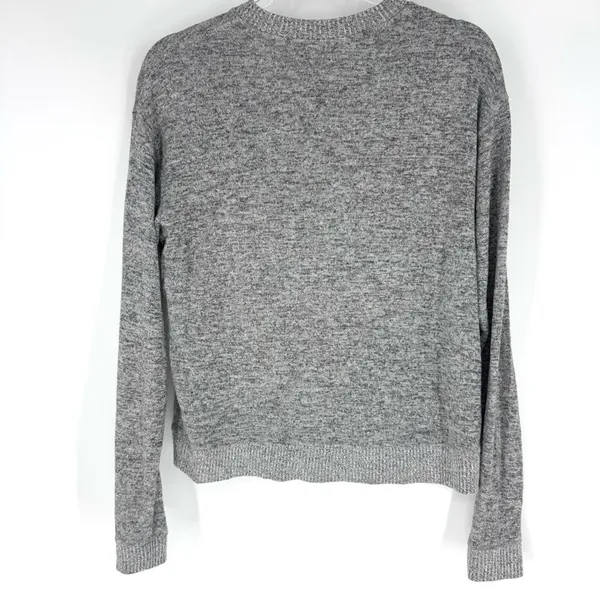 Double Zero Cozy Gray Knit Sweater Size‎ Large - Image 4