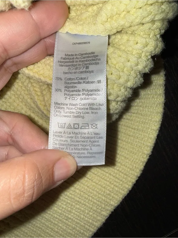 Madewell Butter Yellow Knit Sweater Vest Sleeveless Chunky Knit Preppy Boho - Image 7