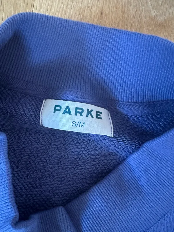 PARKE Blue Mockneck Sweatshirt - Image 3