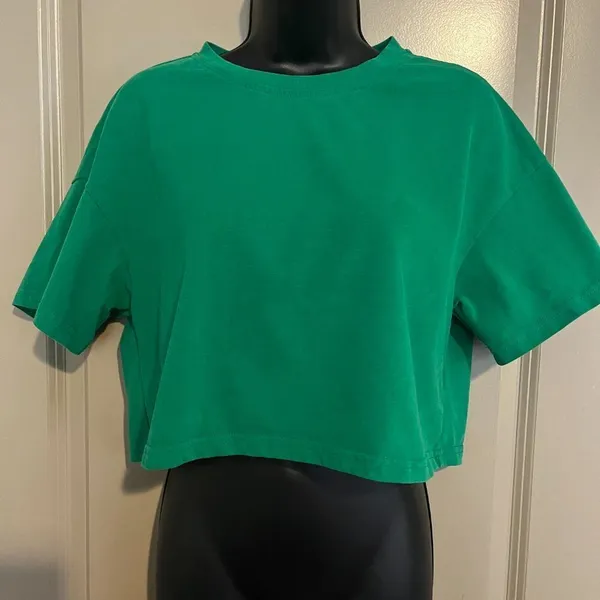 Women's Small Cider Green‎ Crop Top - Image 7