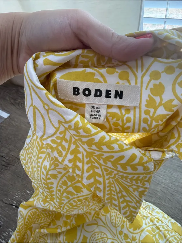BODEN Amy Sleeveless Shirt Dress size 6 - Image 4