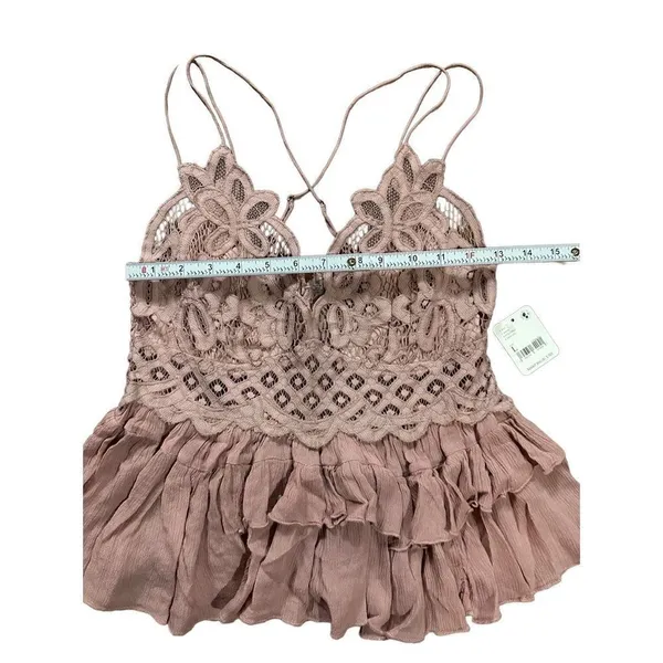 Free People Adella Cami in Dusty Mauve‎ NWT Sz L - Image 7