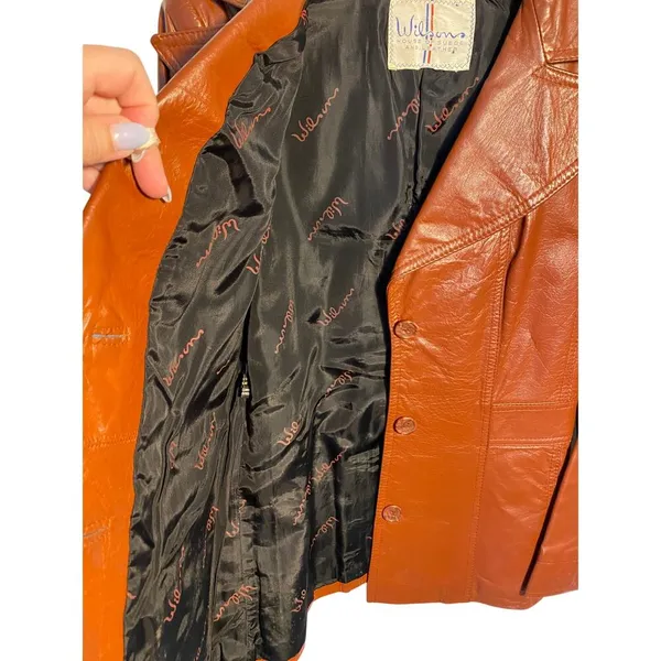 Vintage Women's Wilsons Leather Jacket Size 12 - Image 4