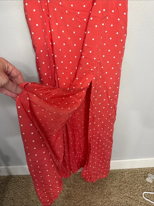 NWT Abercrombie maxi dress Coral Large - Image 6