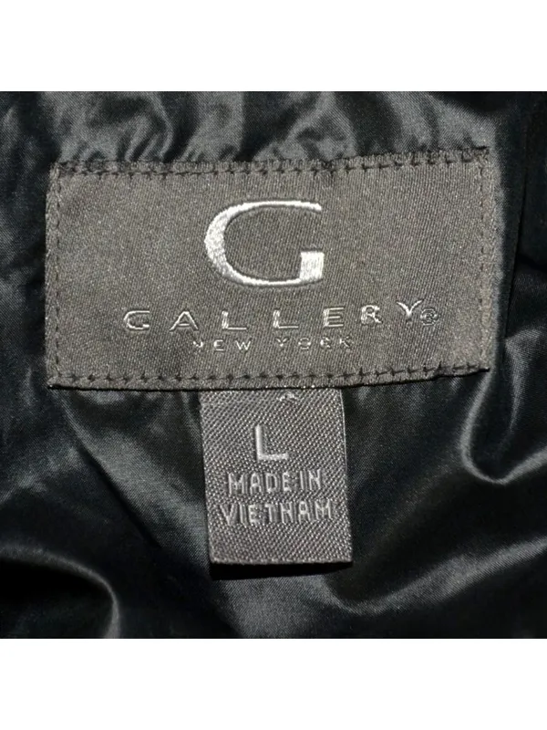 Gallery New York Womens L Long Maxi Puffer Coat Black Faux Fur Hood Quilted - Image 14