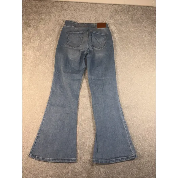 lucky brand‎ stevie high rise flare jeans 8/29 light wash - Image 5