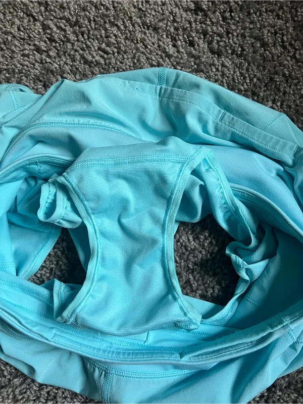 lululemon athletica Light Aqua Blue Athletic Skort Shorts - Image 3