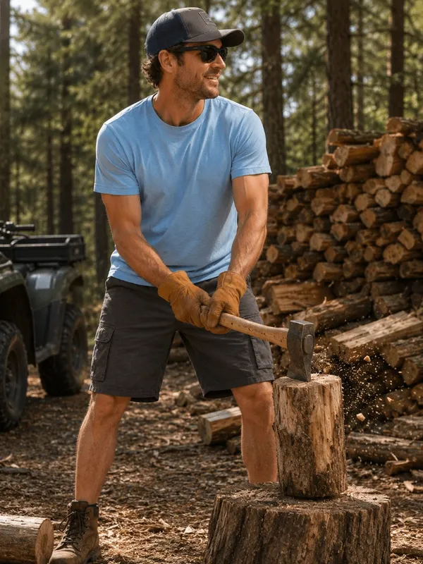 Men' Brand new Chargoal grey Cargo shorts - waist 39" - Image 2