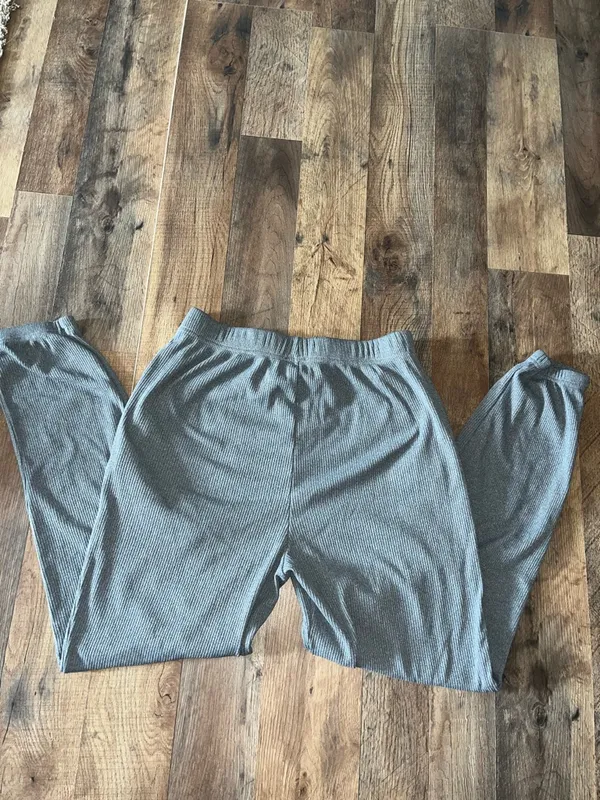Ribbed joggers Gray Size M - Image 2