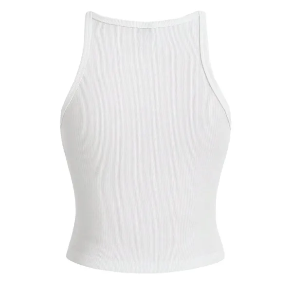 SheIn Basic Style Cropped Tank Top in White, Size M​​​ - Image 2