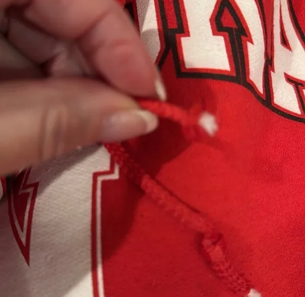 Fanatics Nebraska Red Hoodie Sweatshirt M Huskers Football Athletic - Image 5
