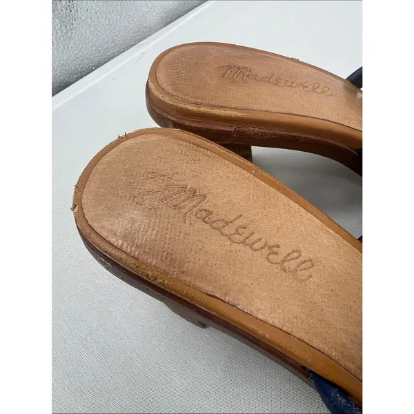 Madewell Multicolor Strappy Block Heel Mules - Image 4