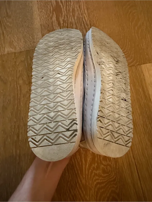 Women's Casual Leather Sneakers - Nude Beige - Image 7