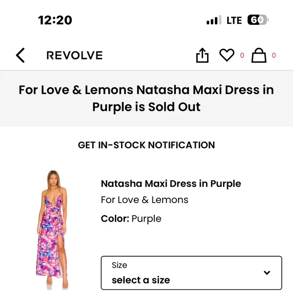 For Love & Lemons Natasha Maxi Dress in Purple - Image 3