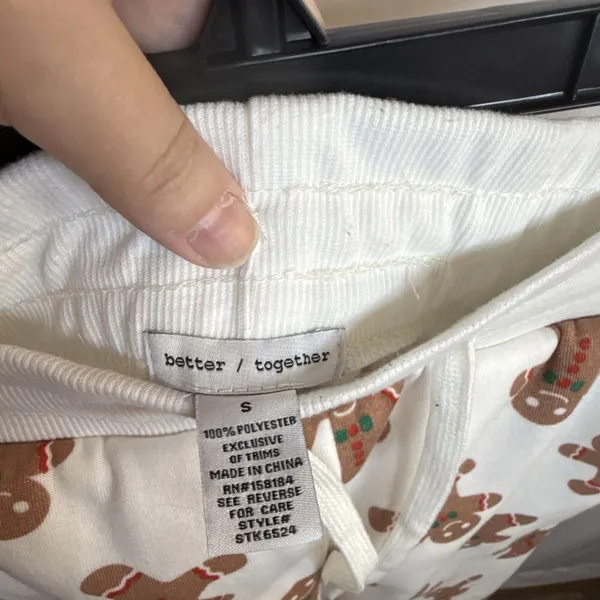 Better Together Gingerbread Print Sweatpants Size Small Preowned - Image 11