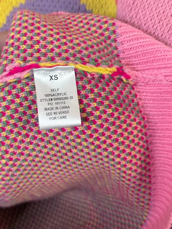 Bailey Rose‎ Retro Floral Knit Sweater Pink Size XS - Image 2