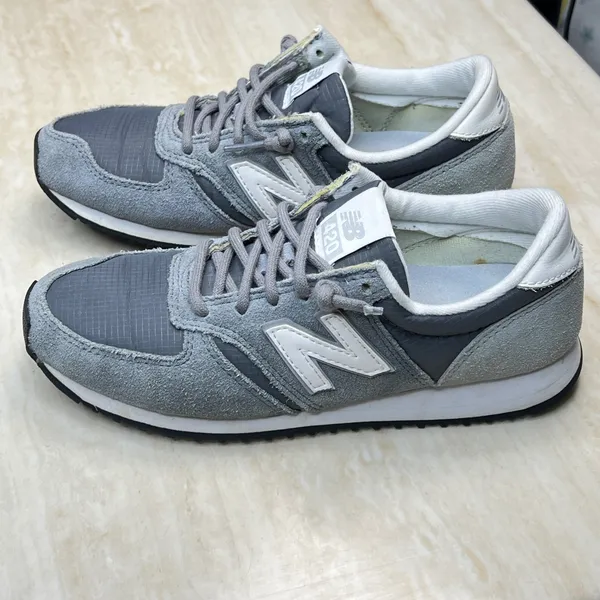 New Balance 420 Grey Suede Ripstop Sneakers Womens 5.5 WL420CRD - Image 5