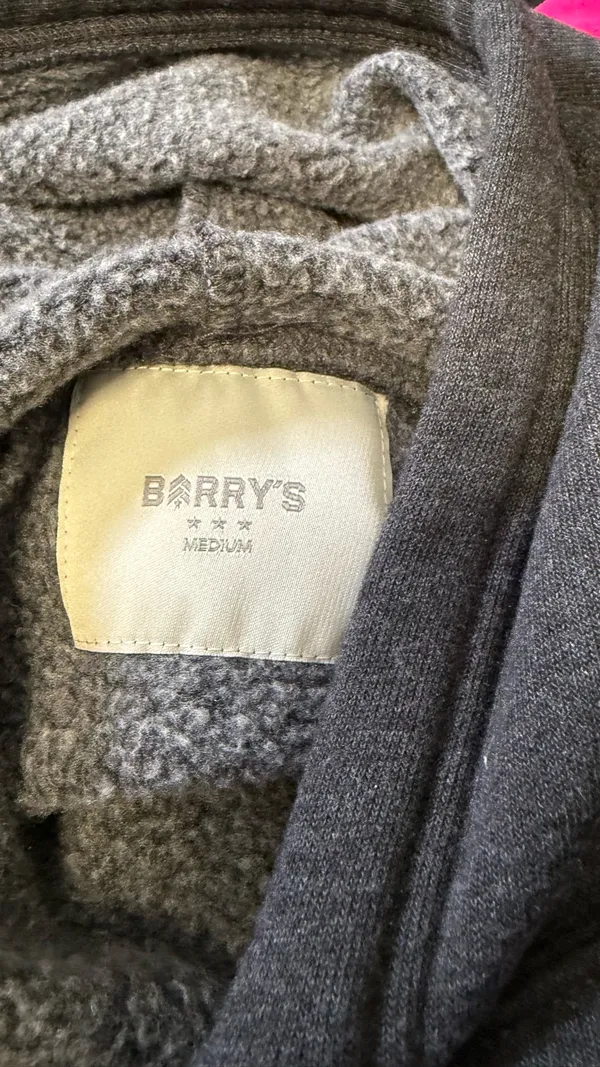 Barry's Bootcamp Tribeca Cropped Hoodie - Charcoal Grey - Medium - Image 5