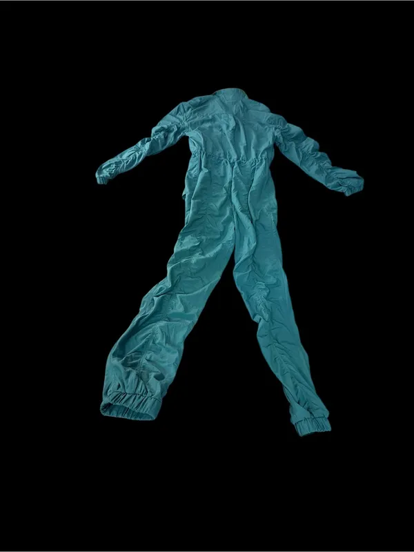 Fabletics x Madelaine Petsch McKenzie Woven Ruched Jumpsuit - Teal xs - Image 6