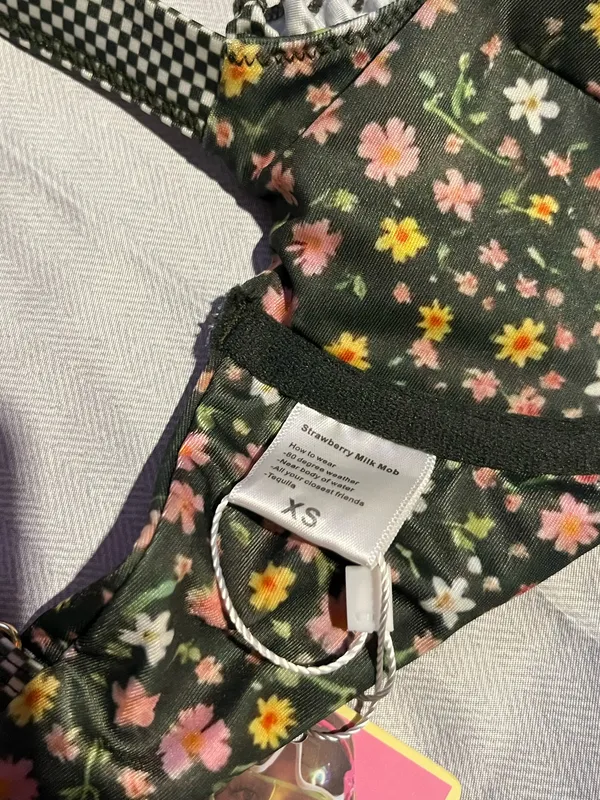 Strawberry milk on swim top and bottom - Image 3