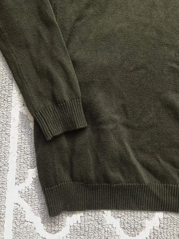 Forever21 Dark Green Long Cardigan Sweater Top - Image 8