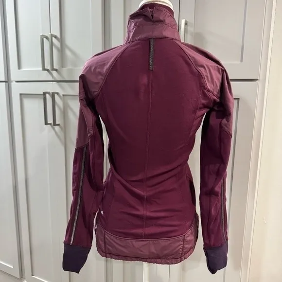 Lululemon Women's Can't Stop Jacket Hyper Stripe‎ Plum size 6 Small athleisure - Image 7