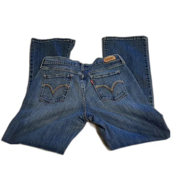 Levi’s 515 Boot Cut Jeans Womens 8 Medium Wash Denim Classic Fit Stretch 29/30 - Image 6