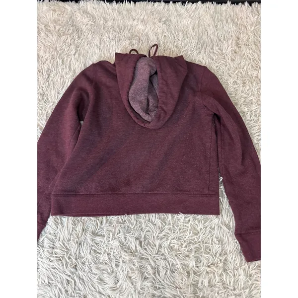 Aeropostale Aero East Coast EST‎ 87 Hoodie Burgundy Heather Sweatshirt Size S - Image 5