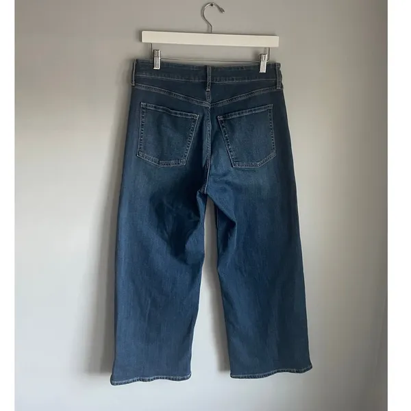 Old Navy Jeans High Rise Wow Wide Leg size 6 Boho Clean Minimalist‎ Cropped - Image 4