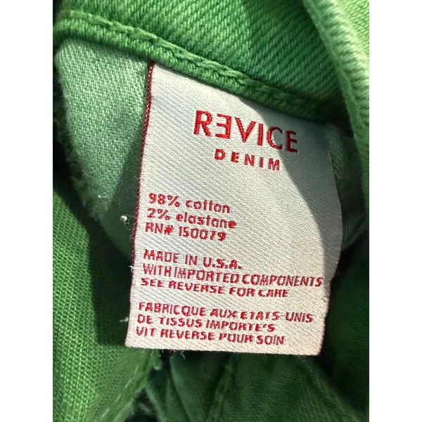 Revice Denim Venus Star Green High Rise Flare Jeans Front‎ Seam Star Back 26 - Image 5