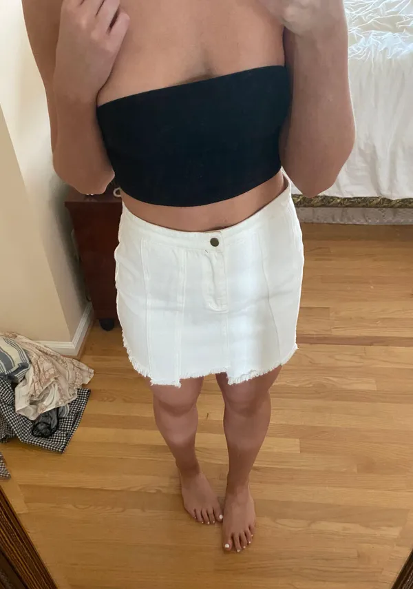 These Three Boutique Denim Skirt - Image 2