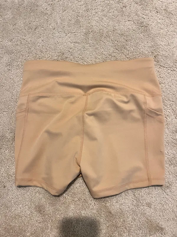 Tan Biker Shorts Size M - Image 3