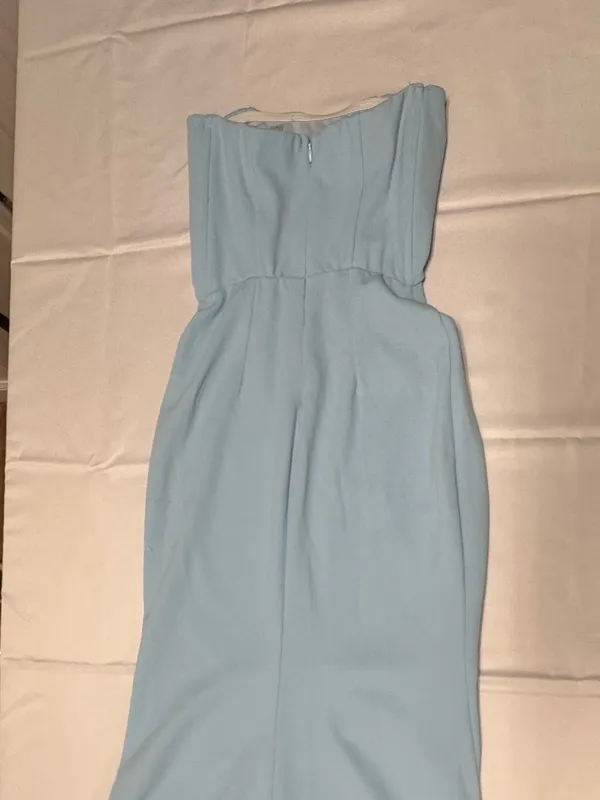 Lucy‎ in the Sky Light Blue Strapless Maxi Dress - Size S - NEW Without Tags. - Image 9