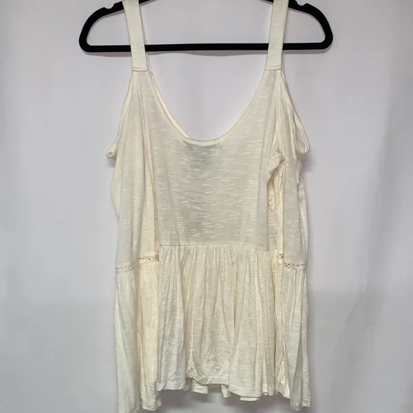 American Rag Cream Cold Shoulder Blouse - Image 7