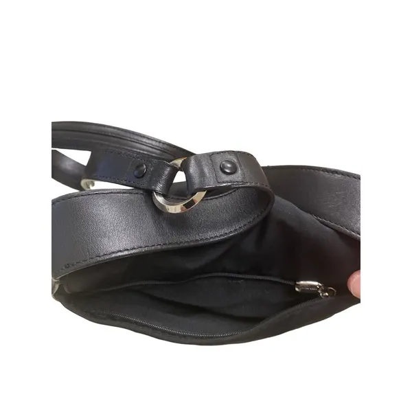 Women’s Cole Haan Black canvas purse/shoulder bag/ handbag medium size SKU 1155 - Image 9