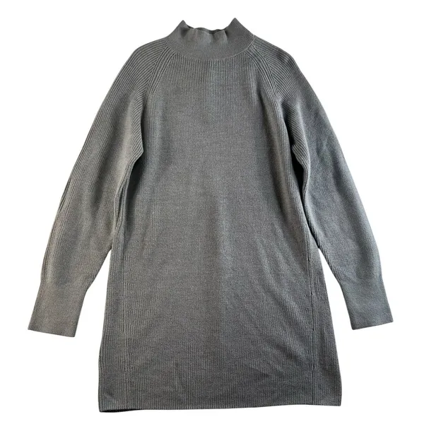 Lululemon‎ Size 4 Merino Wool Blend Knit Dress Heathered Gull Grey Knit Women’s - Image 4