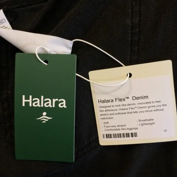 NWT Halara flex denim black large pants jeans - Image 7