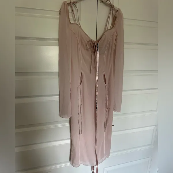 House of CB Ophelia Midi‎ Dress in Blush Size Small NWT - Image 6