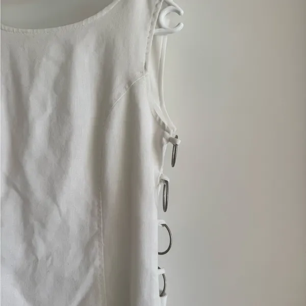 Mimosa White Mini Dress Size M - Image 3