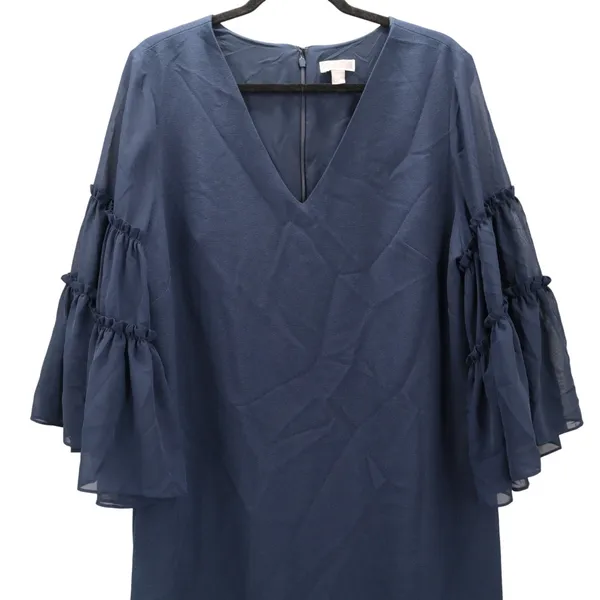 Navy Blue‎ Flare Party Cocktail Wedding Bridesmaid Church Office Dress Plus 18 - Image 6