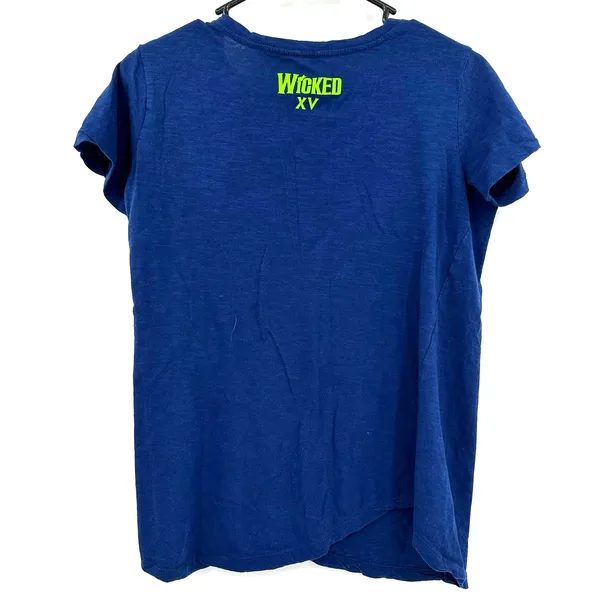 Wicked size small‎ graphic t-shirt blue white green 15th anniversary 100% cotton - Image 2